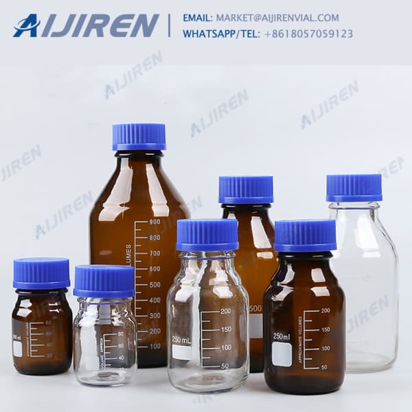 Amber Glass GL45 Wide Mouth Reagent Bottle--Aijiren HPLC Vials